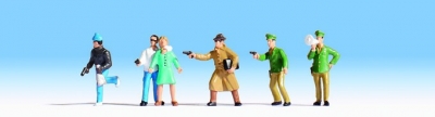 NOCH gangsters and policemen HO scale