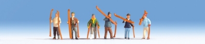 NOCH set of skiers HO scale