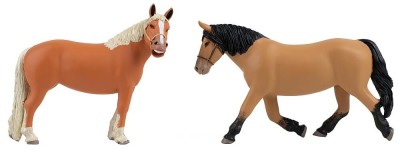 POLA 2 Cold-blooded horses (lenght 13cm/ hight 9cm) Accessories