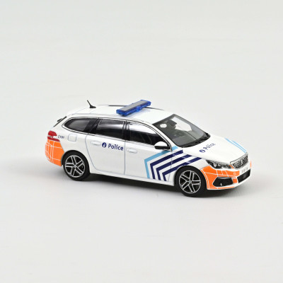NOREV Peugeot 308SW 2018 Police Belgien (Belgique) Véhicules miniatures