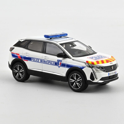 NOREV Peugeot 3008 2023 POLICE MUNICIPALE with red/yellow striping Diecast models