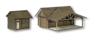 NOCH Barn kit (2 pieces) HO scale