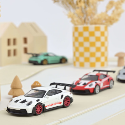 NOREV PORSCHE 911 GT3 RS 2022 White with Red Stickers (JET-CAR) Véhicules miniatures