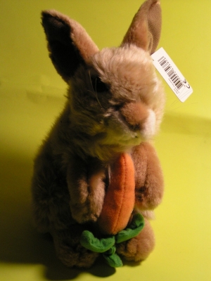 ANIMA Lapin avec carotte Peluches