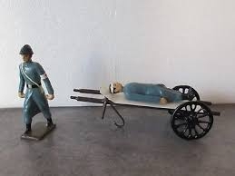 CBG MIGNOT brancardier tirant un blessé sur brancard (guerre de 1914/1918 Figurines Plombs