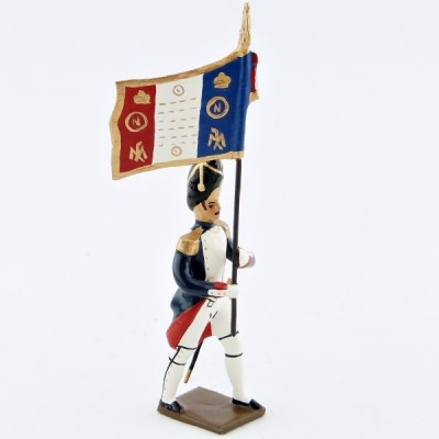 CBG figurine en plomb drapeau des grenadiers de la garde pied gauche en avant (1er empire) Militaire