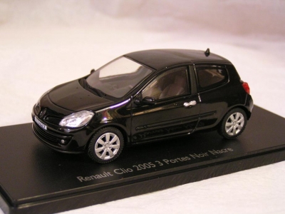 ELIGOR Renault Clio 2005 3 portes noir nacre Véhicules miniatures