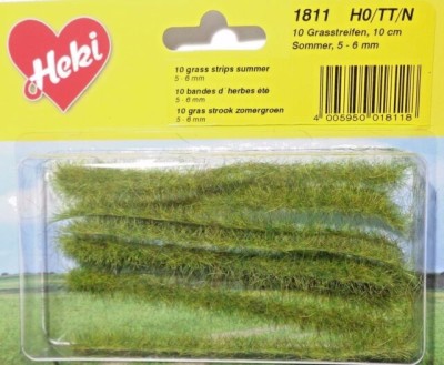 HEKI bandes  d'herbe d'été 5/6mm longueur 10cm Decors et diorama