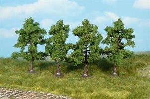 HEKI  5 arbres fruitiers hauteur 7cm Decorations and landscapes