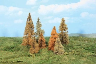 HEKI ensemble de 4 mélèzes couleur d'automne (11-24cm) Decors et diorama