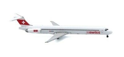 HERPA metal plane MD-83 Swiss Intern airlines Planes and helicopters