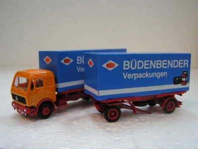HERPA camion Mercedes-Benz Budenbender Véhicules miniatures