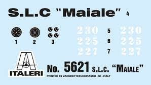 ITALERI plasic kit mini submarine SLC MAIALE + crew (cement and paints not included) Kits and plastic figures