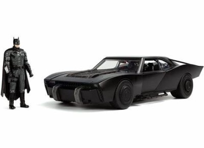 JADA 1/18 BATMOBILE THE BATMAN black 2022 (with figure and  lights) Cars