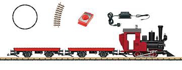 LGB coffret de train complet pour débuter avec rails, alimentation, locomotive et wagons adaptables LEGO Sets