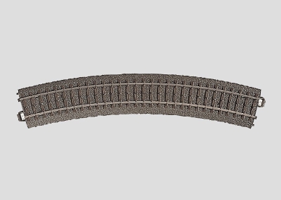 Rail courbe R2=437,5mm 30°MÄRKLIN voie C HO scale