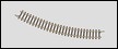 MARKLIN Z Rail courbe rayon 195mm 30° Rails et aiguillages