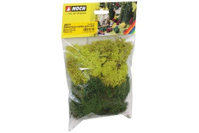 NOCH sachet de 35gr de lichen verts mélangés Decorations and landscapes