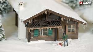 NOCH set complet pour réaliser un diorama ou paysage hivernal (tout pour enneiger vos paysages) Decors et diorama