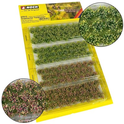 NOCH grass tufts (6/9mm 52 pieces) Decorations and landscapes