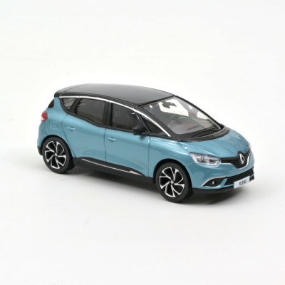 NOREV Renault scénic 2018 Celeste Blue and black Véhicules miniatures