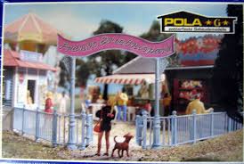 POLA G cloture d'entrée de parc d'attraction (kit à contruire) (résiste à l'extérieur) Trains