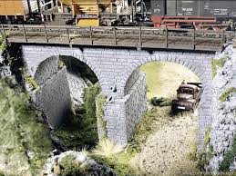 POLA G  pilliers pour viaduc deux arches (bâtiment  en kit à construire) (matériaux résistant à l'extérieur) Trains