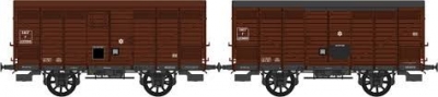 REE Set de 2 wagons primeur ex Plm  II/III SNCF ep IIIB Echelle HO