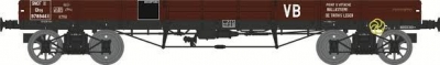 REE Wagon plat TP SNCF n°978844 2 roues pleines 2 roues à rayons marquage VB epIIIB Trains
