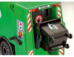 REVELL Junior Kit simple à monter et démonter camion poubelle avec piéces mobiles + accessoires et figurine Les miniatures pour jouer