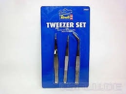 Tweezer set Paints, glues and accessories