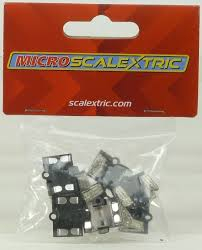 SCALEXTRIC Micro Scalextric Sopare Guide Blade Pack of 8 with scew Slot racing