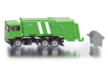 SIKU Camion poubelle avec conteneur à déchets Jouet