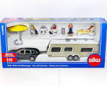 SIKU voiture avec caravane et accessoires Les miniatures pour jouer