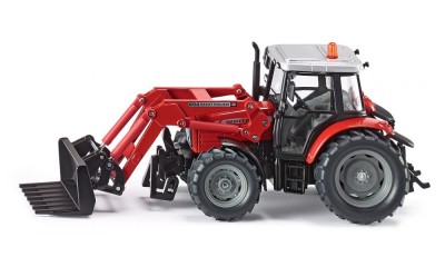 SIKU Tracteur Massey Ferguson avec chargeur frontal à fourche Les miniatures pour jouer