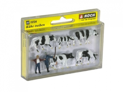 NOCH set of drovers and cows HO scale