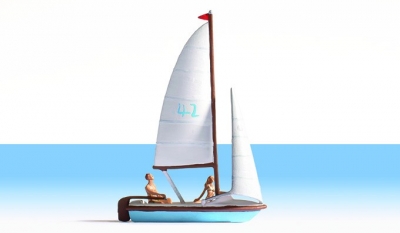 Sailing boat HO scale