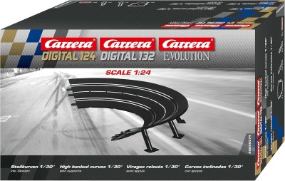 CARRERA EVOLUTION 124/132/ High banked curves   6 x 30° (R1) Slot racing