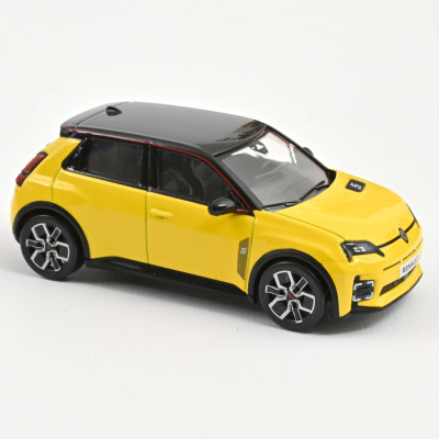 NOREV Renault 5 E-Tech 100% électrique 2024 Pop yellow & black Diecast models