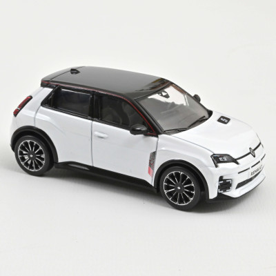 NOREV Renault 5 E-Tech 100% électrique 2025 Pearl white & black Diecast models