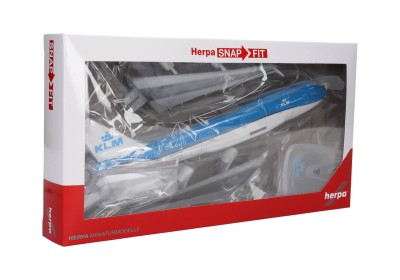 HERPA avion SNAP fit (kit simple à encliqueter ) BOEING 747-400M KLM Avions et Hélicoptères