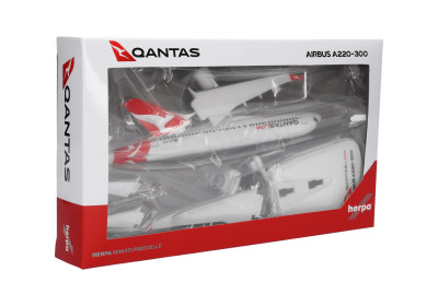 HERPA plane SNAP fit (easy kit only click ) Airbus A220-300 QUANTAS LINK News