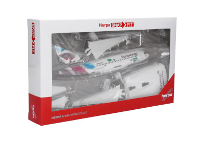 HERPA avion SNAP fit (kit simple à encliqueter ) A319 Eurowings 