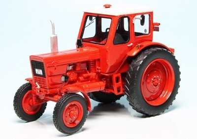 SCHUCO tracteur de collection (RESIN) Belarus MTZ 50 rouge (série limitée) Véhicules miniatures