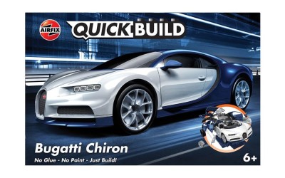 AIRFIX QUICKBUILT (facile à encliqueter sans collage pièces compatibles LEGO) Bugatti Chiron Maquettes et Decors