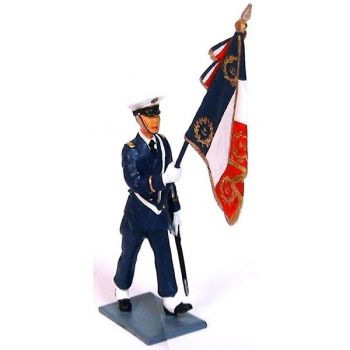 CBG MIGNOT figurine école Navale porte drapeau Militaire