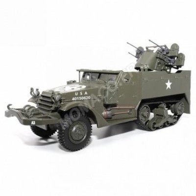 MOTOR CITY Half Track M16 avec batterie antiaérienne Diecast models