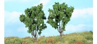 HEKI trees ready to use 2 mimosa trees (13cm hight) (série artmaster) Kits and landscapes