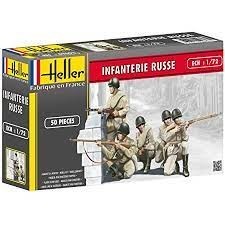 HELLER set of 50  plastic figures  (unpainted) Russian Infantry 2nd WW (paints not included) My account