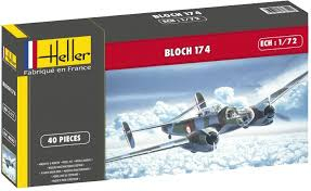 HELLER plastic kit  Plane BLOCH 174  (cement and paints not included) Kits and landscapes